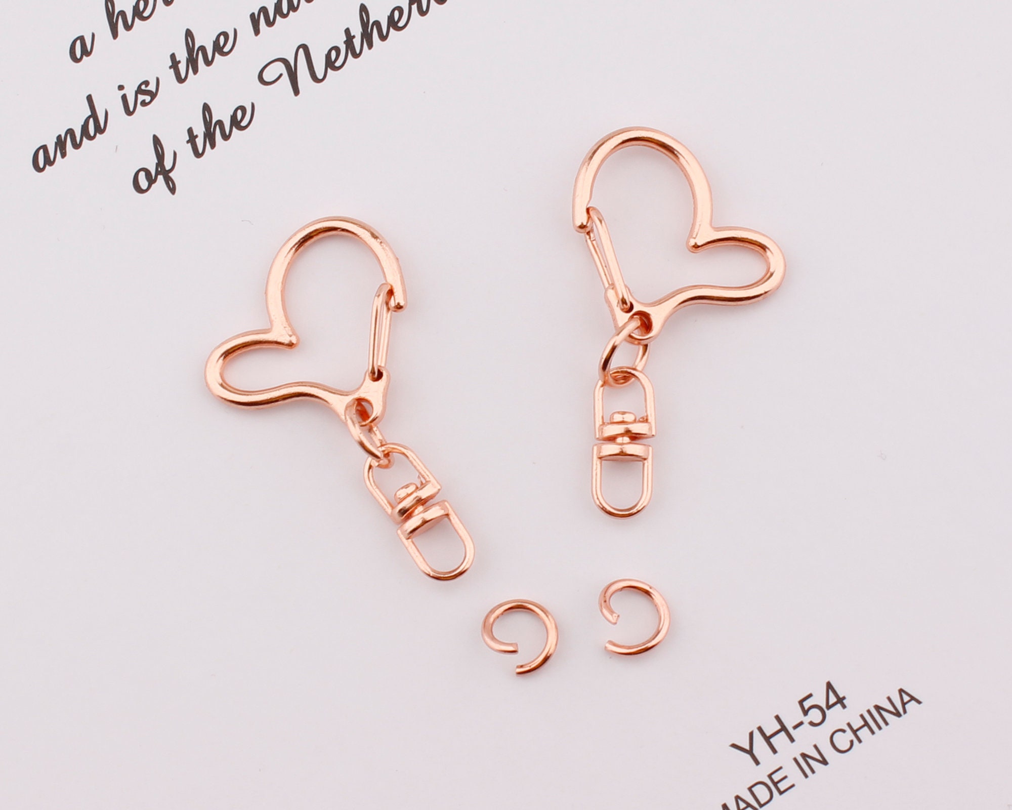 43mm24mm Heart Shape Swivel Clasp Swivel Key Ring Clasp DIY Etsy