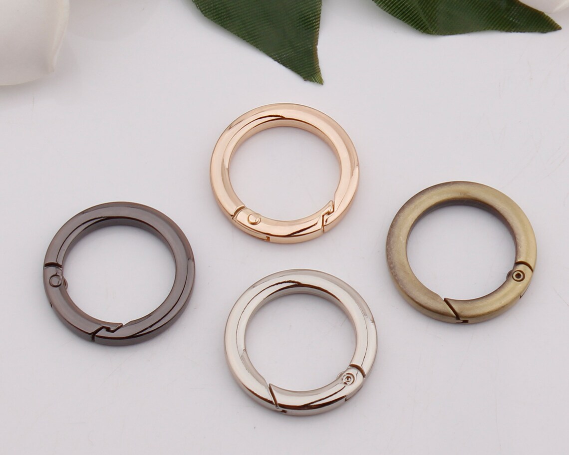1 Inch 25mm Inner Flat Spring O Ring Clasps Metal O Rings - Etsy