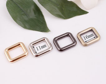 16mm innen 5/8" Metall Rechteck Schnalle rechteckige Ringe Gurtband Tasche Verschluss Tasche Riemen Schnalle Geldbörse Ring Handtasche Armband Hardware 2-4-10 Stück