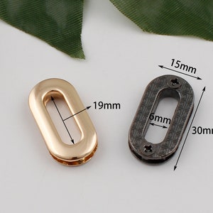19mm inner alloy screw eyelet alloy eyelet metal grommet round purse loop o-rings craft accessories zdjęcie 3