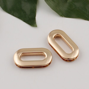 19mm inner alloy screw eyelet alloy eyelet metal grommet round purse loop o-rings craft accessories light gold