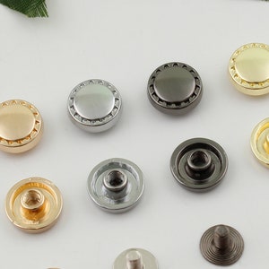 11mm metal purse feet bag feet handbag feet screw rivets handbag studs bag screw shackles leathercraft bag purse hardware supply 4-8 pcs