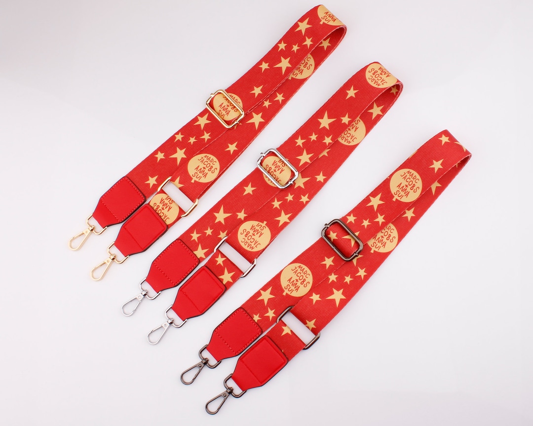 1.5 Inch Red Cross Body Bag Strap Adjustable Crossbody Strap