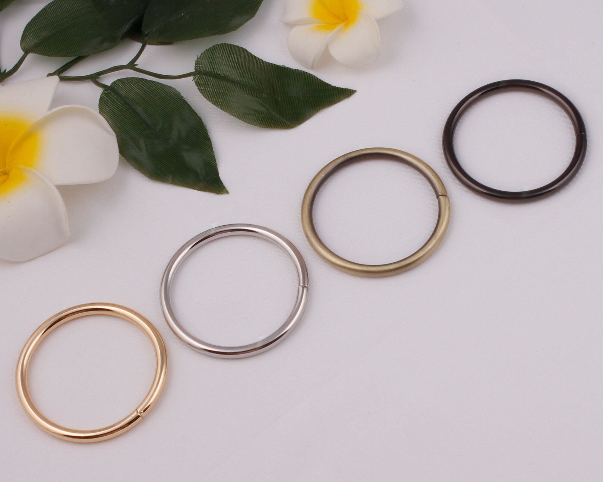 D Ring Rose Gold/bronze/silver/gold I Inch Non Welded D Buckle Metal Dee  Loop D Rings FOR Purse Strap Bag Belt Webbing Leather Crafts-10pcs 