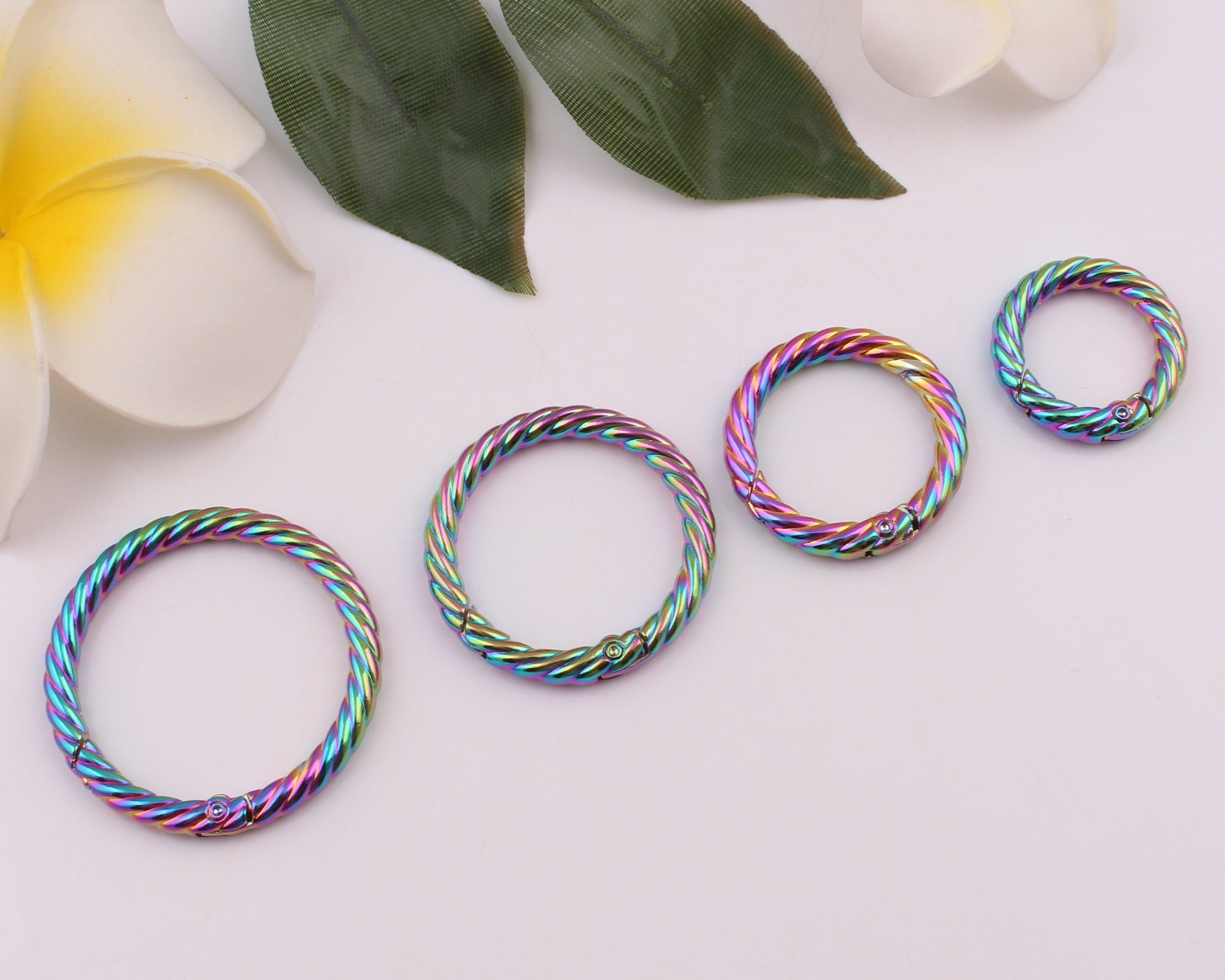 20mm-38mm Rainbow Spring O Ring Clasps Metal O Rings Round - Etsy