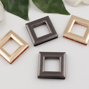 16mm inner square alloy screw eyelet alloy eyelet metal grommet round purse loop o-rings craft accessories