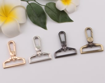 1,5 Zoll 38mm innen Metall schwenkbar Haken schwenkbar Haken Drehhaken Push Gate Snap Haken Haken Haken Haken Haken Tasche Tasche Hardware 2-4-10pcs