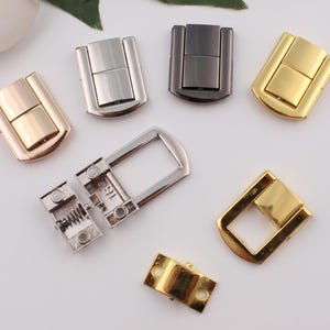 Metal Wooden Box Luggage Lock,Hook Box Lock,Jewelry Box Latch,Gift Boxes Latches,Embellishment Hook Latch,Boxes Making Hardware 1-2-5-10 pcs
