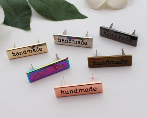 metal handmade label,handmad metal bag labiel, bag tag,personalized labls leather badge,bag handbags hardware 2-5-10-20 pcs