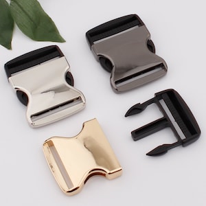 2 inch 50mm width side release buckle,plastic metal release belt buckle,adjustable backpack buckles,dog collar strap webbing buckle