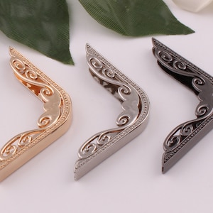 46mm×5.5mm metal purse corner,bag corner protector,protector purse end corner,bag corner clip,purse bag end corner 2-4-8 pcs