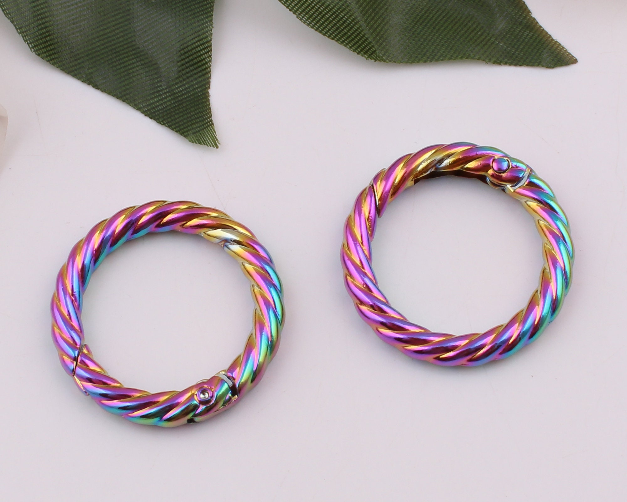 20mm-38mm Rainbow Spring O Ring Clasps Metal O Rings Round - Etsy