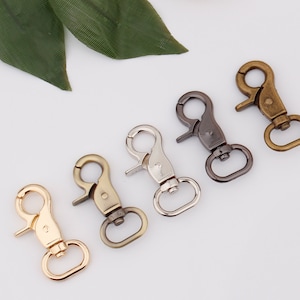5/8 inch 16mm inner metal swivel snap hook swivel clasp strap hooks webbing strap hook trigger hook bag hardware supplies