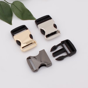 1.25 inch 32mm width side release buckle,plastic metal release belt buckle,adjustable backpack buckles,dog collar strap webbing buckle