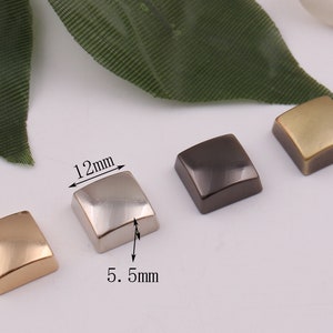 12mm metal purse feet bag feet handbag feet screw rivets handbag studs bag screw shackles leathercraft bag purse hardware supply 4-8 pcs