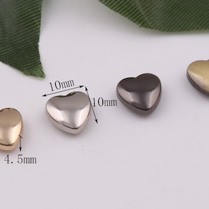 10mm metal purse feet bag feet handbag feet screw rivets handbag studs bag screw shackles leathercraft bag purse hardware supply 4-8 pcs