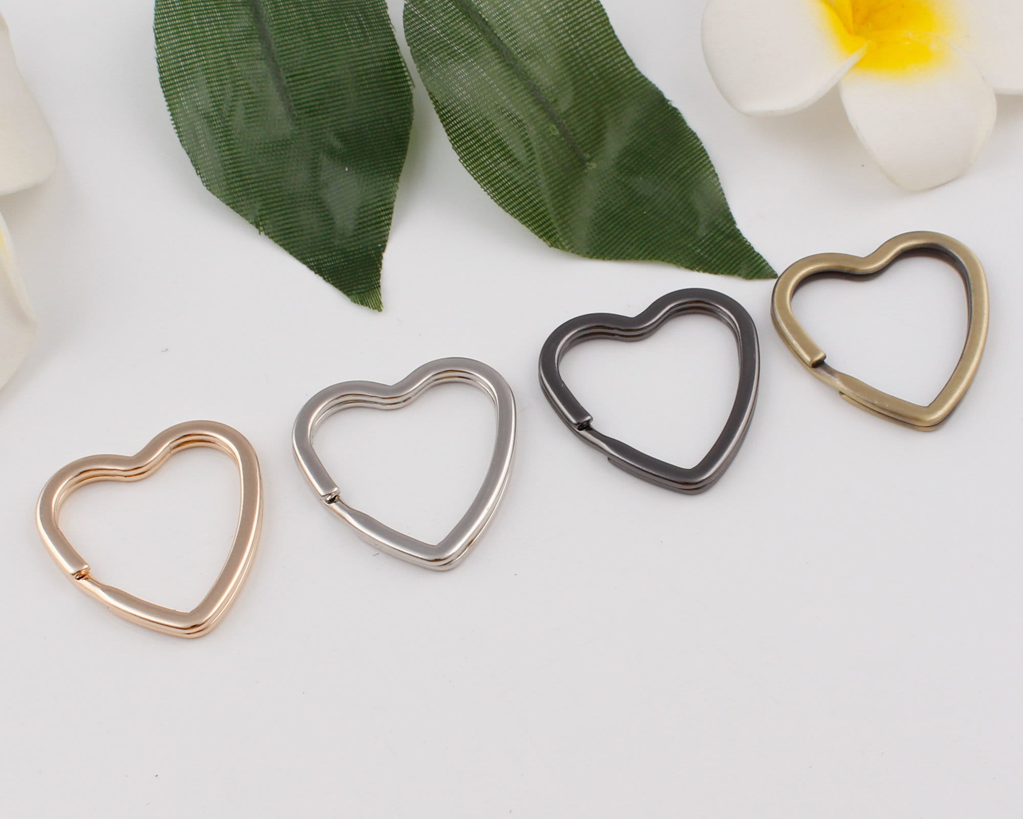31mm Heart Key Ring Can Open Ring Key Connector Link Ring Metal