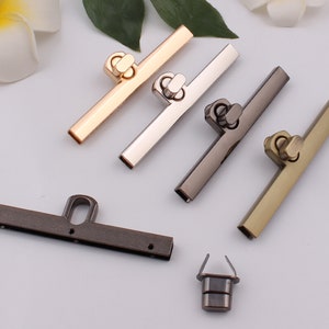 bag lock purse lock purse twist lock metal lock turn lock press lock purse clasp clutch lock bag purse hardware 95mm×24mm 1-2-5 pcs