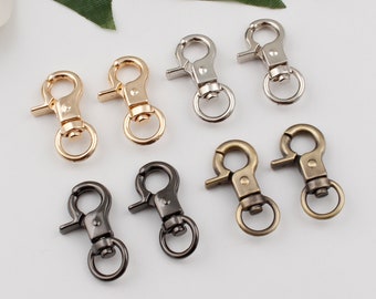9mm inner metal swivel snap hook swivel clasp strap hooks webbing strap hook trigger hook bag hardware supplies