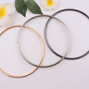 15cm inner 6&quot; metal bag handle purse handle o ring purse ring circle purse handle carry ring purse frame bag purse hardware 2-4 pcs