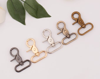 1.25 inch 32mm inner metal swivel snap hook swivel clasp strap hooks webbing strap hook trigger hook bag hardware supplies