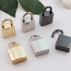 metal rectangular padlock lock bag lock purse lock hanger lock purse hardware purse handbag  32mm×20mm 1-2-5 pcs