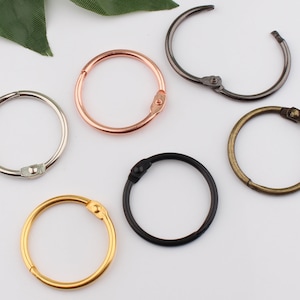 32mm binnen losse blad ringen split ring ring ring ringen kaart ringen dagboek album ringen boek ringen voor boekbinden 2-4-10-20 stuks