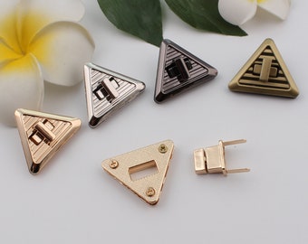 bag lock purse lock purse twist lock metal lock turn lock press lock purse clasp clutch lock bag purse hardware 40mm×32mm 1-2-5 pcs