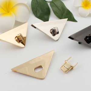 bag lock purse lock purse twist lock metal lock turn lock press lock purse clasp clutch lock bag purse hardware 38mm×79mm 1-2 pcs