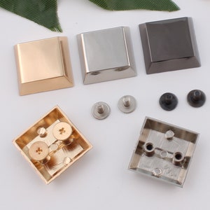 24mm Metall Geldbörse Füße Taschenfüße Handtasche Füße Schraube Nieten Handtasche Nieten Taschenschraube Fesseln Lederhandwerk Tasche Geldbörse Hardware Versorgung 4-8 Stück