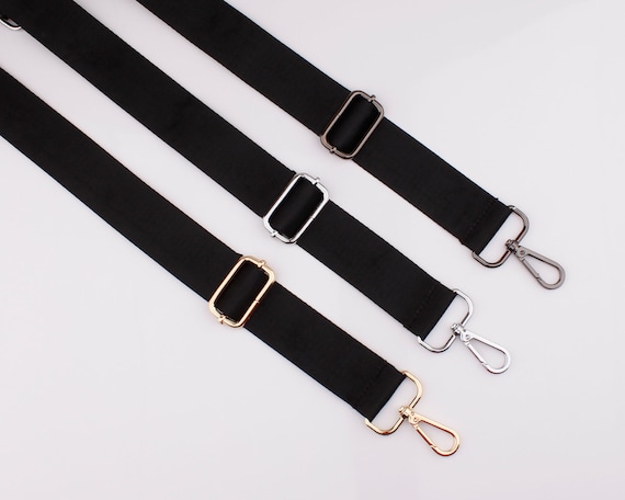 1.5 Inch 38mm Black Cross Body Bag Strap Adjustable Crossbody