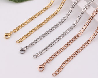 4mm 18"-20"-24"stainless steel necklace,stainless steel chain,necklaces for men, necklace for women, fashion necklaces