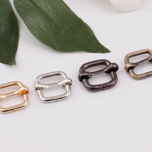 13mm inner 1/2“ metal adjuster slide buckle belt regulator strap slide adjuster buckle bag regulator strap adjuster bag hardware 2-4-10pcs