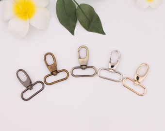 1.5 inch 38mm inner swivel clasp hook metal swivel snap hook lobster buckle push gate snap hook strap hook webbing strap hook bag hardware