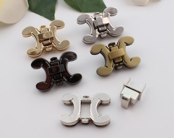 bag lock purse lock purse twist lock metal lock turn lock press lock purse clasp clutch lock bag purse hardware 42mm×30mm 1-2-5 pcs