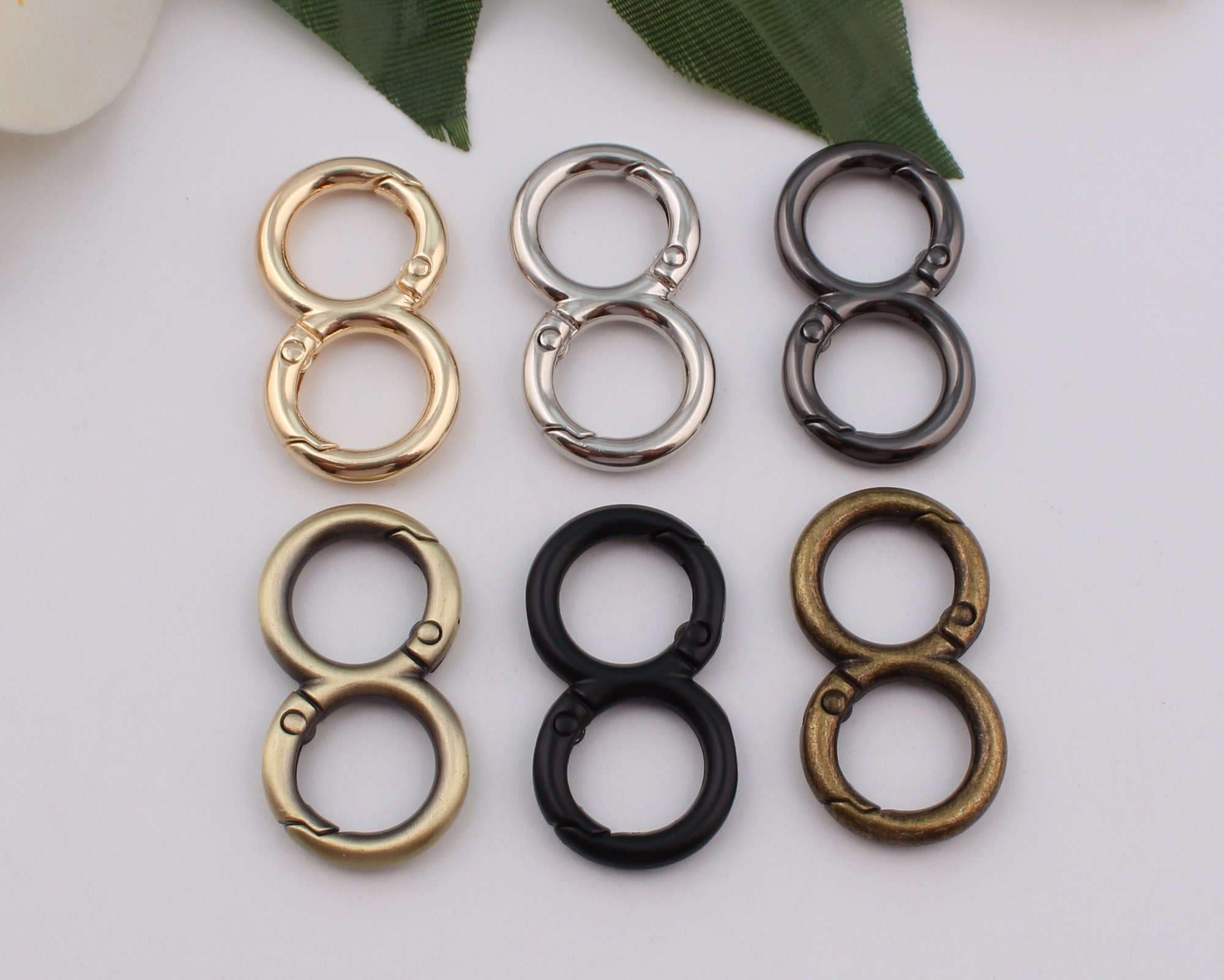 Buy Silver Spring Gate Rings,1/2''13mm Small Round Spring O Ring  Buckle,metal Push Snap Hook O-ring Keychain Rings Clasp Lanyard Making 15  Pcs Online in India 
