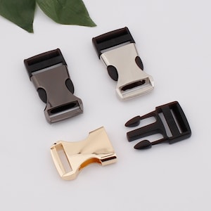1 inch 25mm width side release buckle,plastic metal release belt buckle,adjustable backpack buckles,dog collar strap webbing buckle