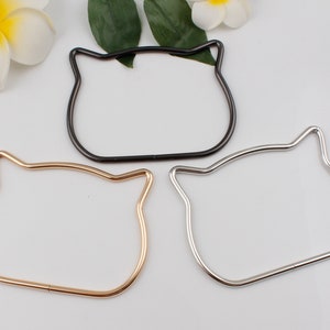 105mm inner metal cat head bag handle purse handle purse ring circle purse handle carry ring purse frame bag purse hardware 2-4 pcs