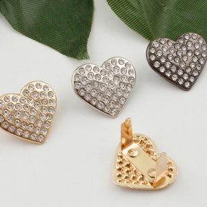bolsa de corazón de metal etiqueta de bolso en forma de corazón etiqueta etiquetas personalizadas insignia de cuero bolsos bolso de corazón de bolso hardware 1-2-5-10 piezas
