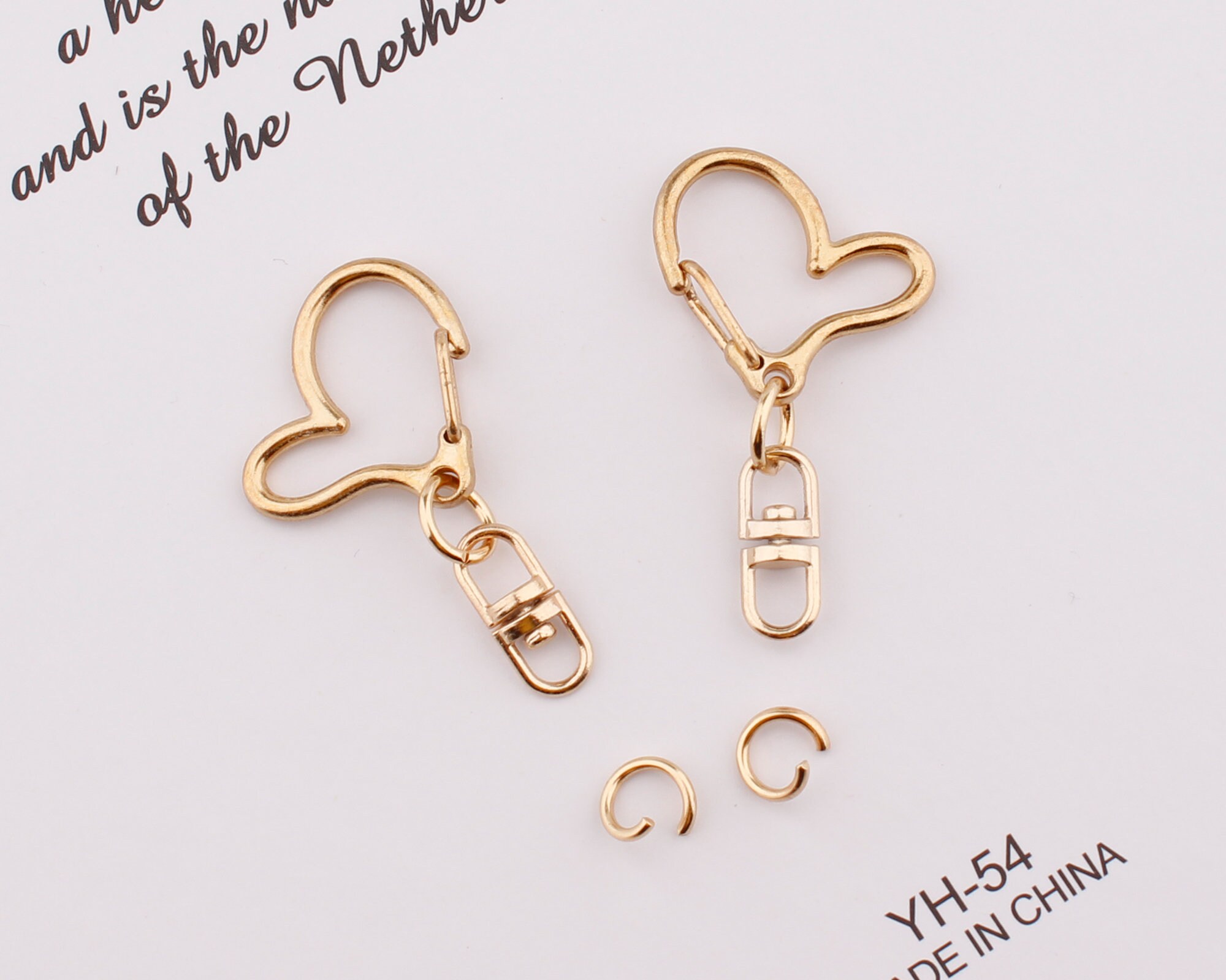 43mm24mm Heart Shape Swivel Clasp Swivel Key Ring Clasp DIY Etsy