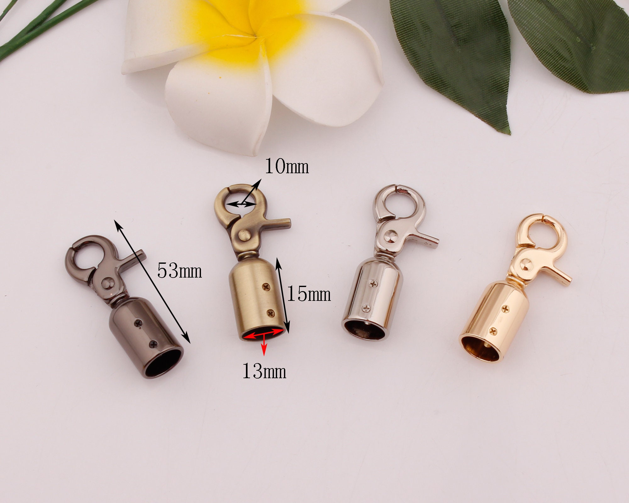 13mm Inner Tassel Cap Rope Head Cap Hanging Tassel Caps Swivel