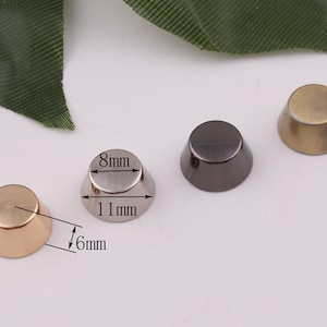8mm Metall Geldbörse Füße Tasche Handtasche Füße Handtasche Füße Schrauben Nieten Handtasche Nieten Tasche Zubehör 4-8 Stk.