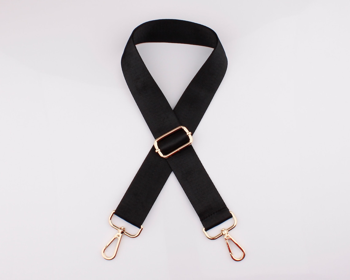1.5 Inch 38mm Black Cross Body Bag Strap Adjustable Crossbody Etsy