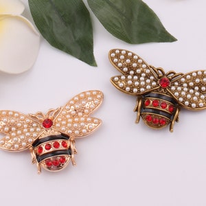 79mm×48mm metal bee bag label bee shape purse label personalized labels leather badge handbags purse feet bag hardware 1-2-5-10 pcs
