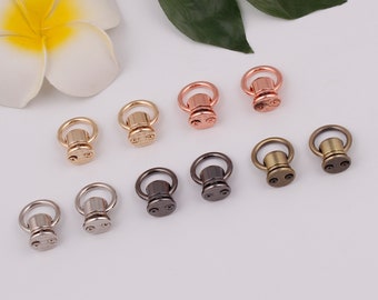 16mm inner chain screw connector,round rivet,pull ring studs,connect the head,connector buckle,connector,bag chain connector 2-4-10 pcs