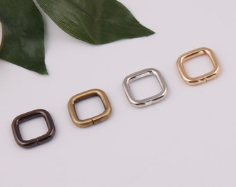 13mm innen 1/2" Metall Rechteck Schnalle rechteckige Ringe Gurtband Tasche Verschluss Tasche Riemen Schnalle Geldbörse Ring Handtasche Armband Hardware 2-4-10 Stück