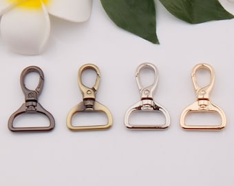 25mm inner 1“ metal swivel clasp lobster buckle swivel snap hook push gate snap hook strap hook trigger hook bag hardware