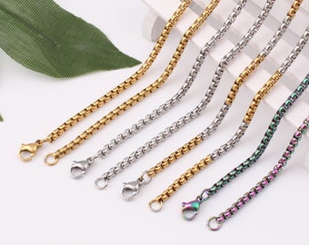 3mm 18"-20"-24"-30"stainless steel necklace,stainless steel chain,necklaces for men, necklace for women, fashion necklaces