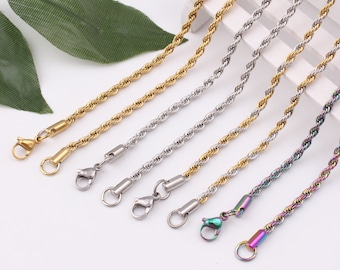 3mm 18"-20"-24"-30"stainless steel necklace,stainless steel chain,necklaces for men, necklace for women, fashion necklaces
