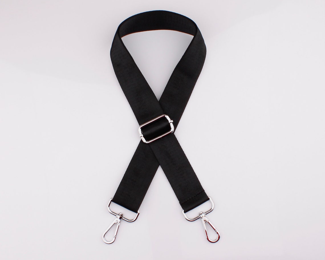 1.5 Inch 38mm Black Cross Body Bag Strap Adjustable Crossbody Etsy